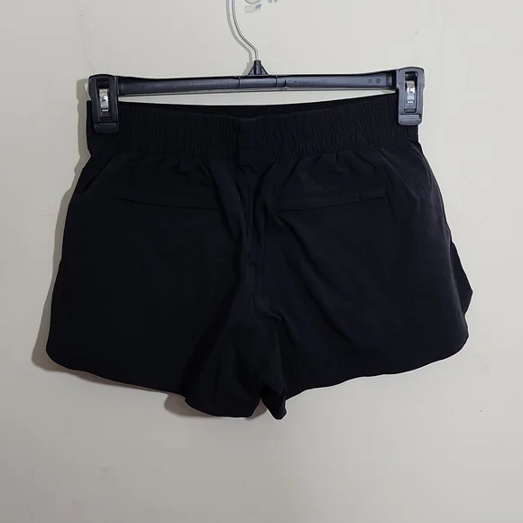 Athleta Black Running Black Shorts Women's Size 4 - Picture 4 of 9